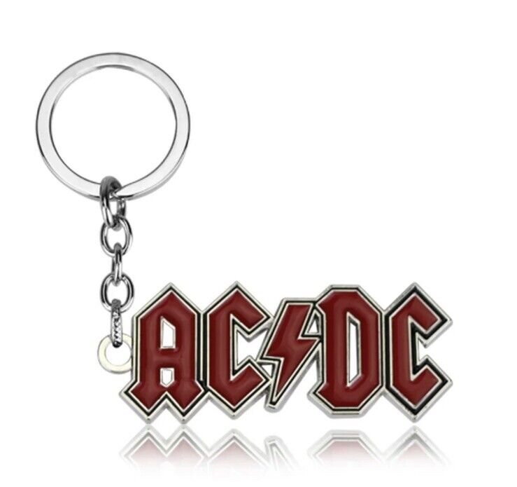 AC/DC Metal Logo keyring Key Ring Rock Band Tour 🇬🇧 - SOScollectible