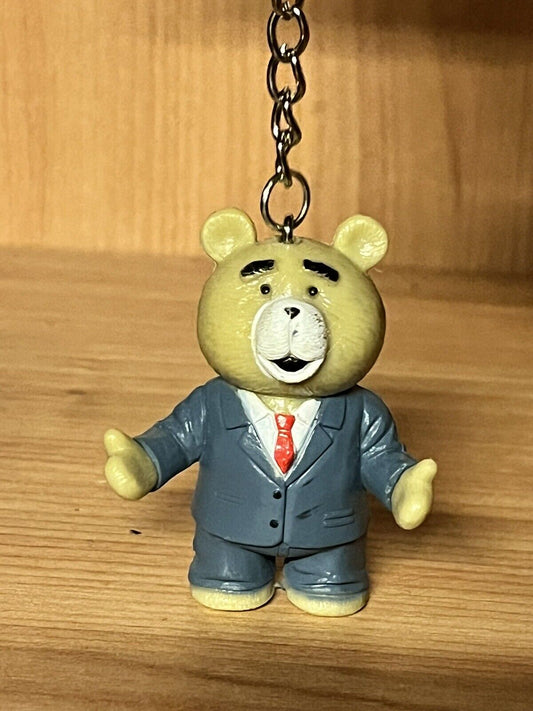 Action Figure Movie Suited TED Key Ring 4 cm Ted Teddy Bear Mini Fig gift bag - SOScollectible