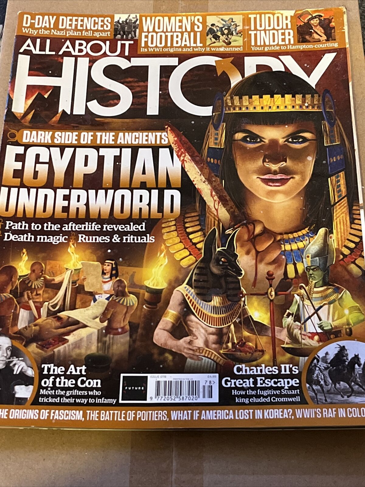 All About History - Issue 78 Egyptian Underworld Charles 11 D Day Poitiers - SOScollectible