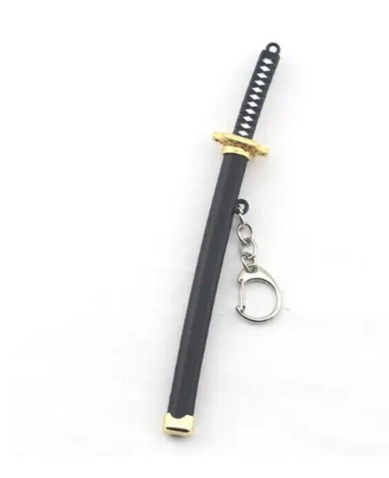 Anime Metal Japanese Katana Zoro Samurai Sword Keyring / Keychain Piece 🇬🇧 - SOScollectible