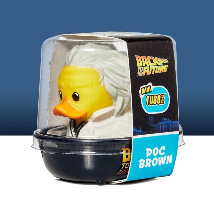 Back to the Future Mini TUBBZ ‘ Doc Brown ‘ 1st Ed Cosplaying Duck Marty McFly - SOScollectible