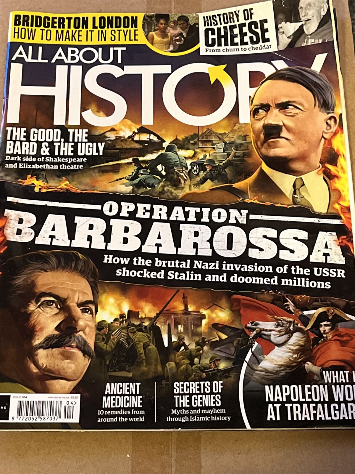 BBC All About History - Issue 104 Operation Barbarossa History Cheese Medicine - SOScollectible