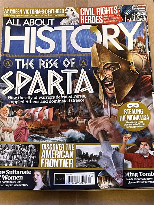 BBC All About History Issue 74 Rise Of Sparta Civil Rights Ming Tombs Steal Mona - SOScollectible