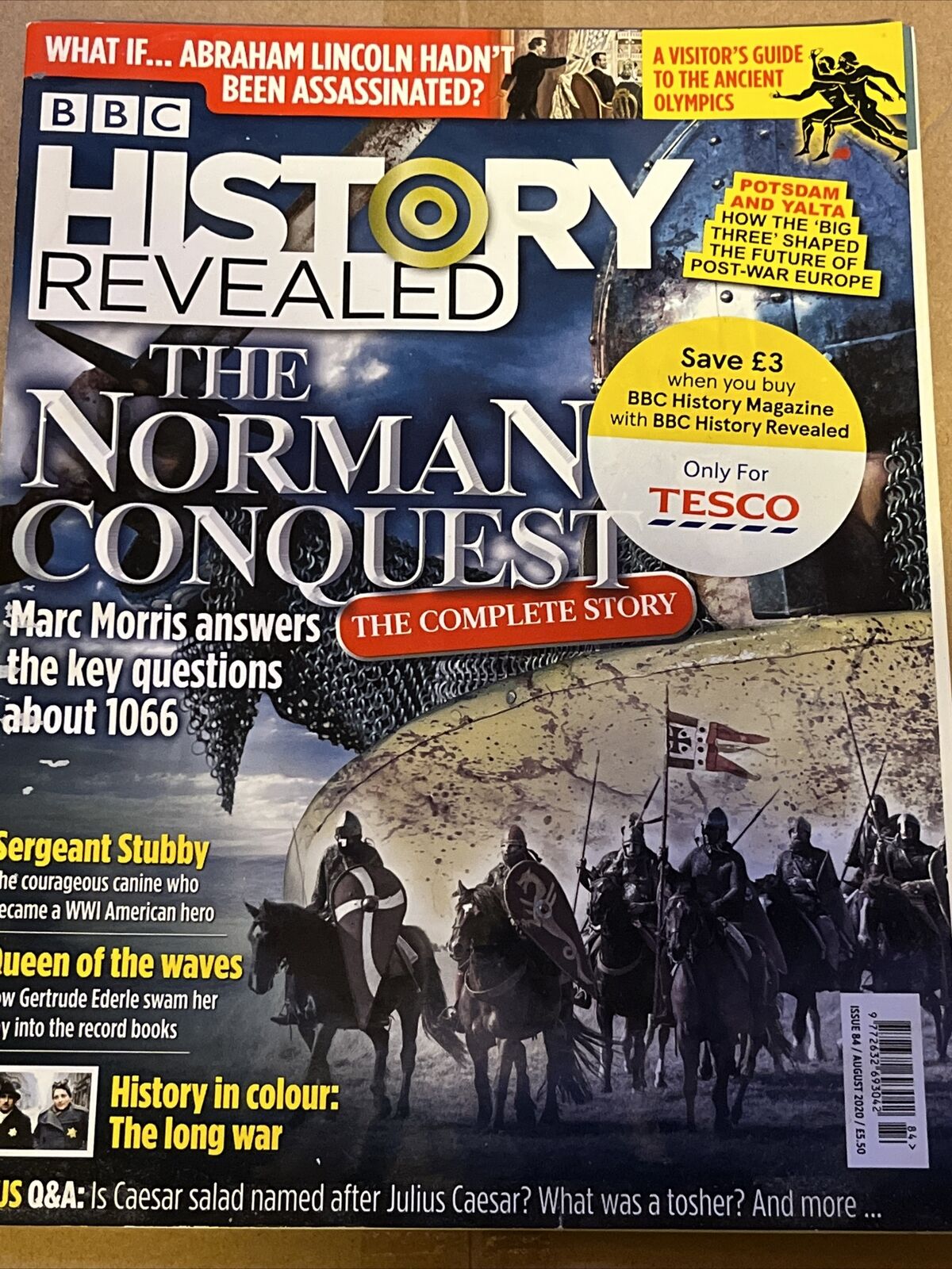 BBC HISTORY REVEALED MAGAZINE August 2020 Norman Conquest Olympics Lincoln 1066 - SOScollectible