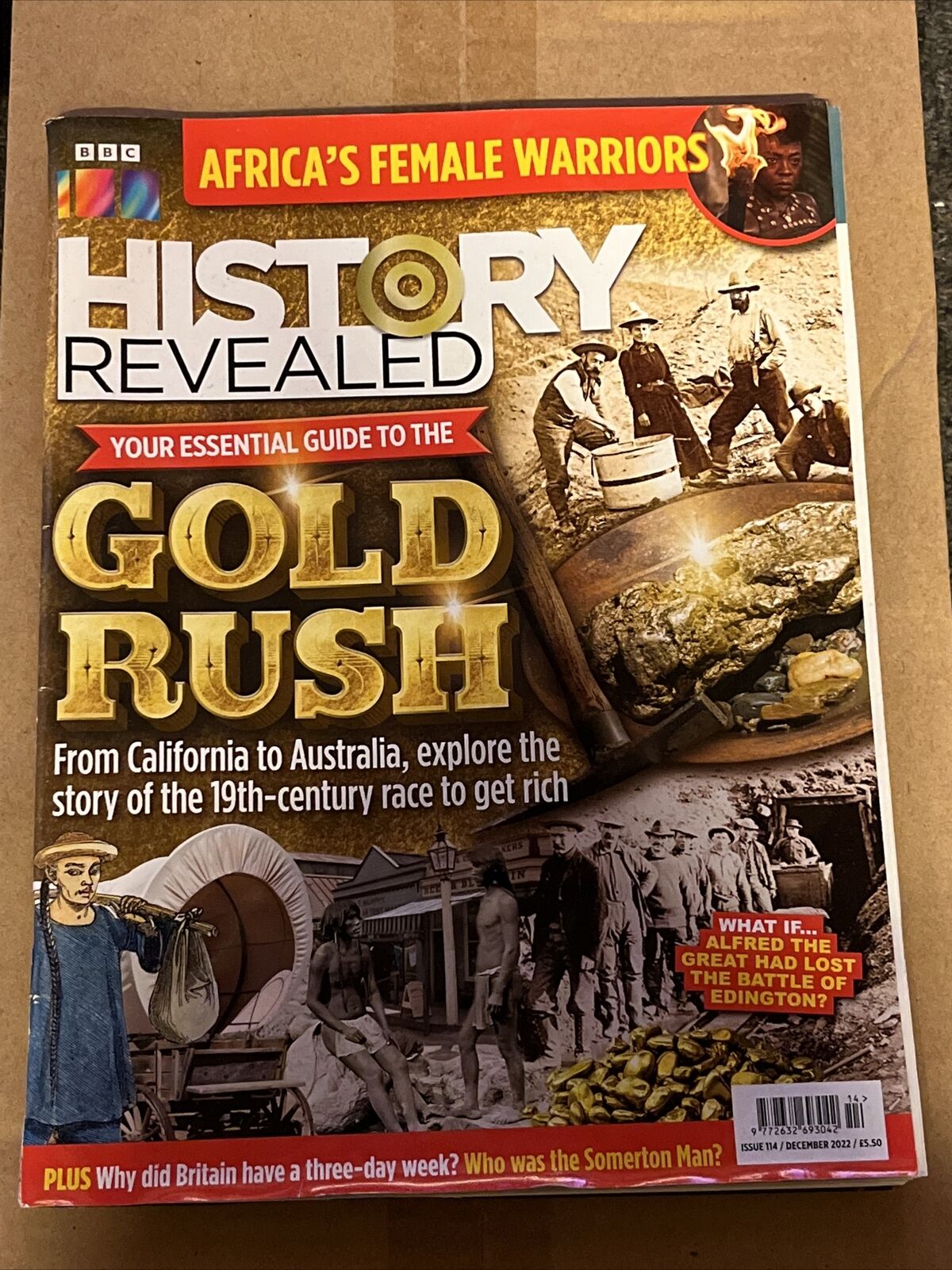 BBC HISTORY REVEALED MAGAZINE December 2022 Gold Rush Africas Female Alfred - SOScollectible