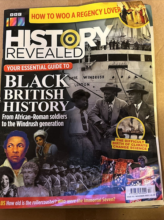 BBC HISTORY REVEALED MAGAZINE November 2022 Black History Wind rush Climate Cham - SOScollectible