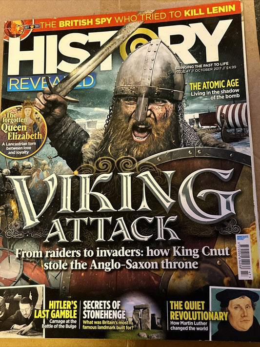 BBC HISTORY REVEALED MAGAZINE October 2017 Viking Attack Hitler Stonehenge - SOScollectible