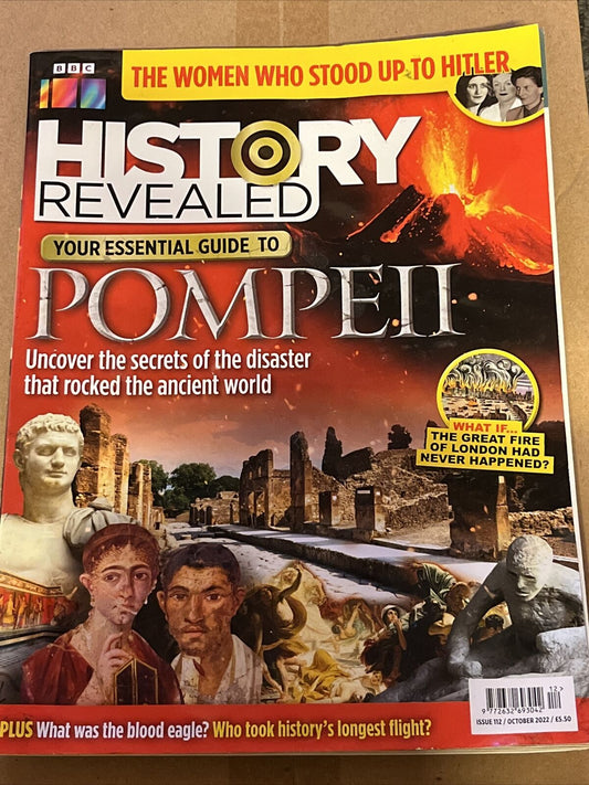 BBC HISTORY REVEALED MAGAZINE October 2022 Pompeii Fire London Blood Eagle - SOScollectible