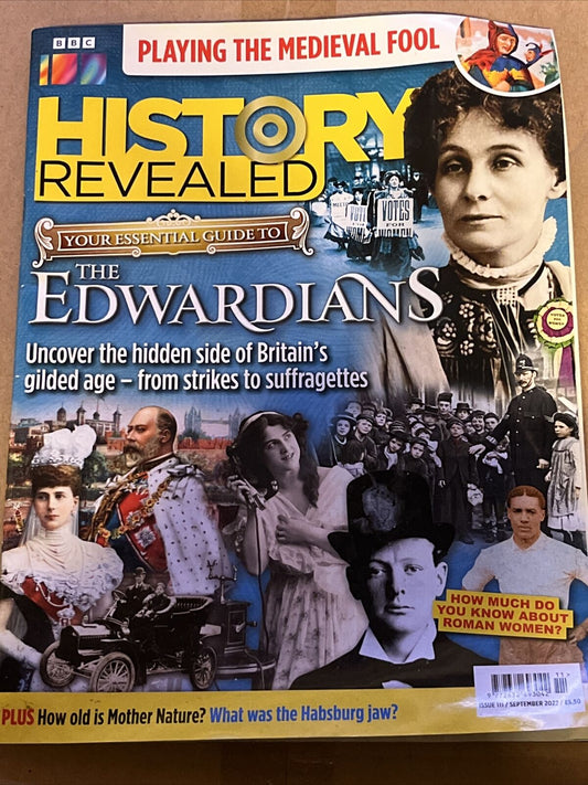 BBC HISTORY REVEALED MAGAZINE September 2022 The Edwardians Hasburg Jaw Fool - SOScollectible