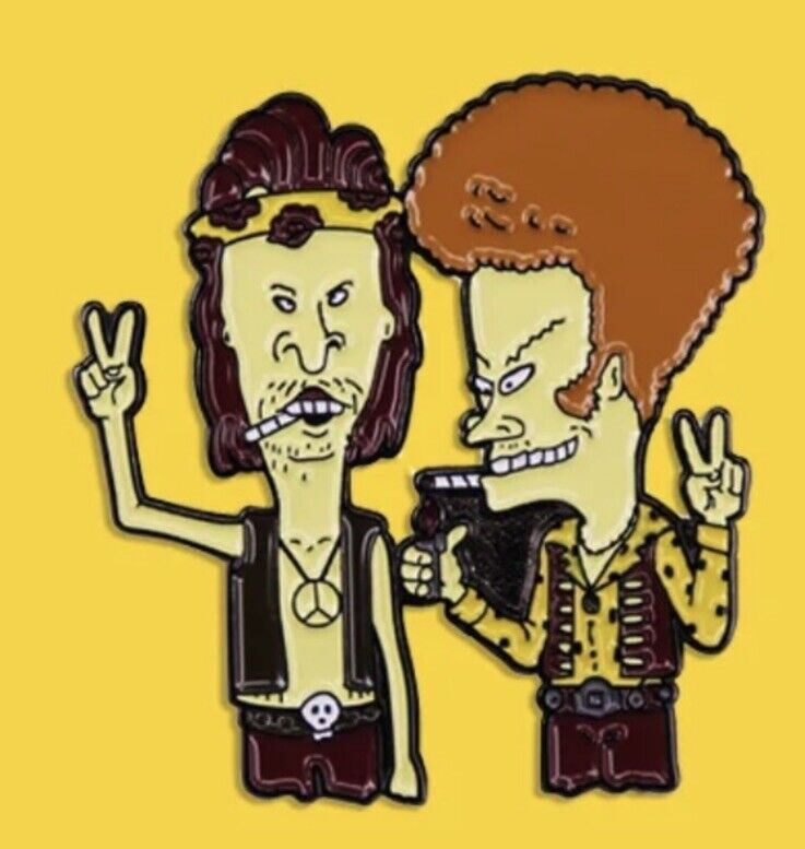 Beavis And Butthead Retro 90s MTV Metal Pin Badge Gift 🎁 Music Series - SOScollectible