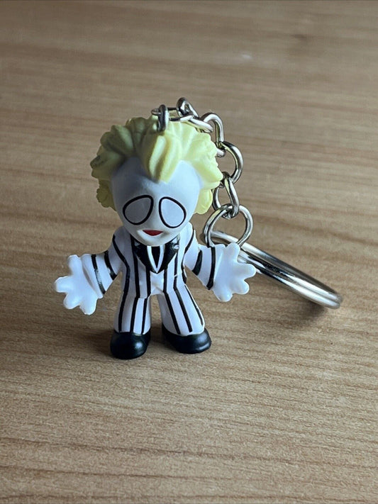 Beetle juice Movie 3D Key ring Horror TV Movie Goth Gift Kids Cult - SOScollectible