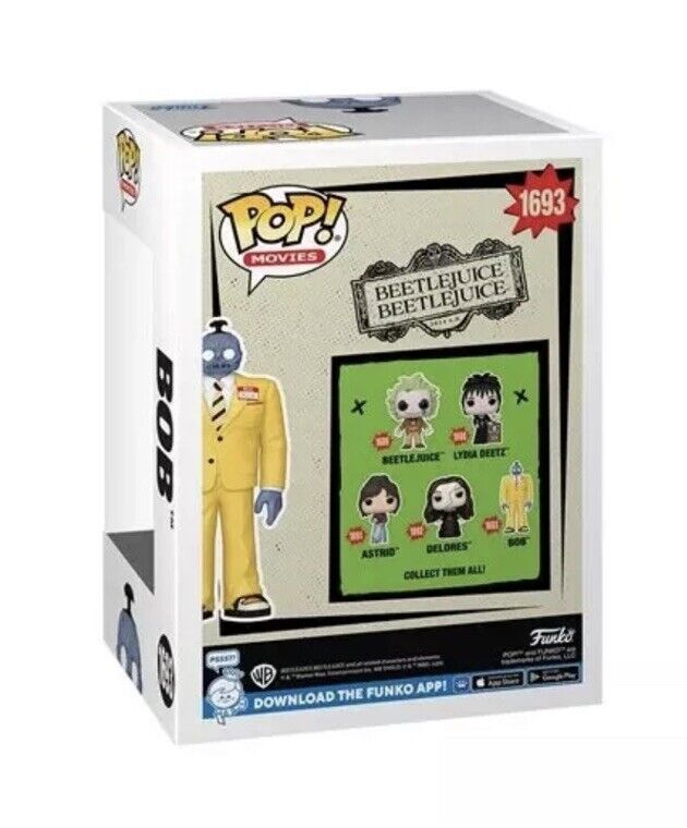 Beetlejuice 2 Bob Yellow Suit Funko Pop! Vinyl Figure #1693 In Stock End Feb - SOScollectible