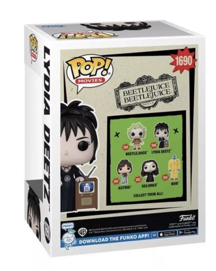 Beetlejuice 2 Lydia Deetz with TV Funko Pop! Vinyl Figure #1690 In Stock Now - SOScollectible