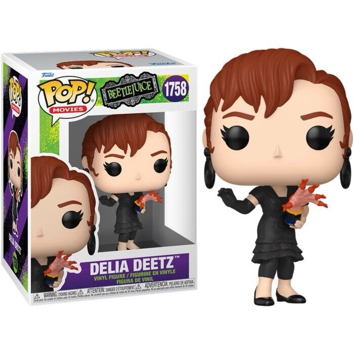 Beetlejuice Funko Pop! Vinyl Set Of 3 Tombstone Delia Deetz Lydia In Stk End Feb - SOScollectible