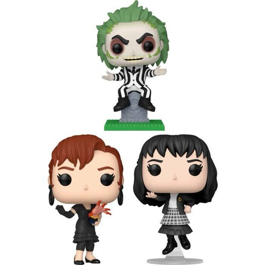 Beetlejuice Funko Pop! Vinyl Set Of 3 Tombstone Delia Deetz Lydia In Stk End Feb - SOScollectible