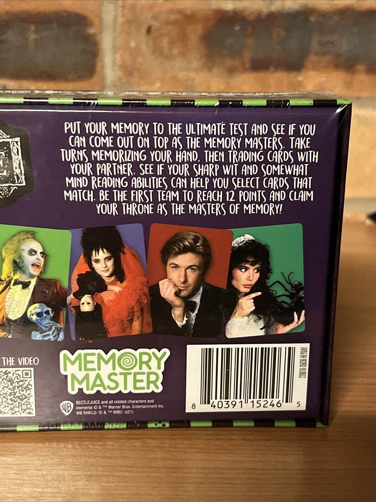 BEETLEJUICE - Memory Master Card Game New Deck Card Games Movie Set Gift Family - SOScollectible