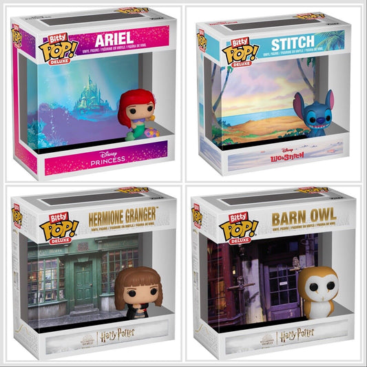 Bitty Pop Deluxe Lilo Stitch Ariel Mermaid Harry Potter Owl Hermione In Stk Now - SOScollectible