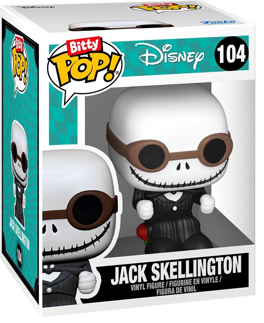 BITTY POP! Rides JACK SKELLINGTON AND Snowmobile Funko Nightmare Xmas In Stk Now - SOScollectible