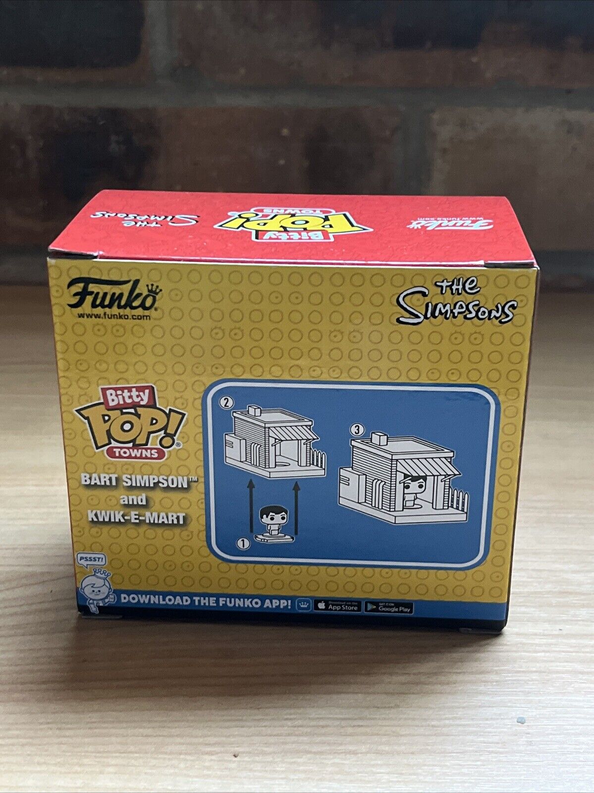 BITTY POP! TOWN BART SIMPSON AND KWIK E MART THE SIMPSONS Funko In Stk Now - SOScollectible