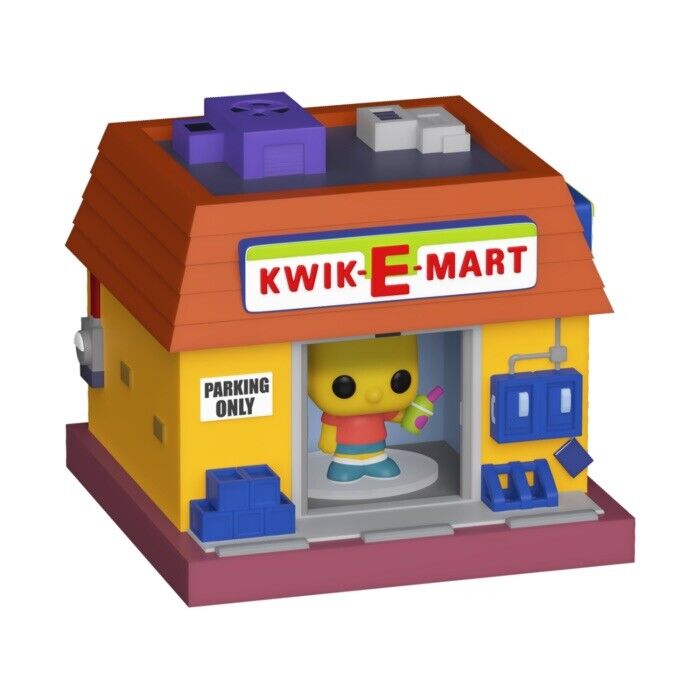 BITTY POP! TOWN BART SIMPSON AND KWIK E MART THE SIMPSONS Funko In Stk Now - SOScollectible