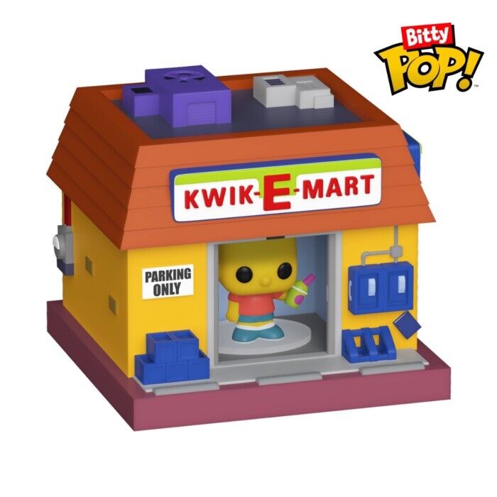 BITTY POP! TOWN BART SIMPSON AND KWIK E MART THE SIMPSONS Funko In Stk Now - SOScollectible