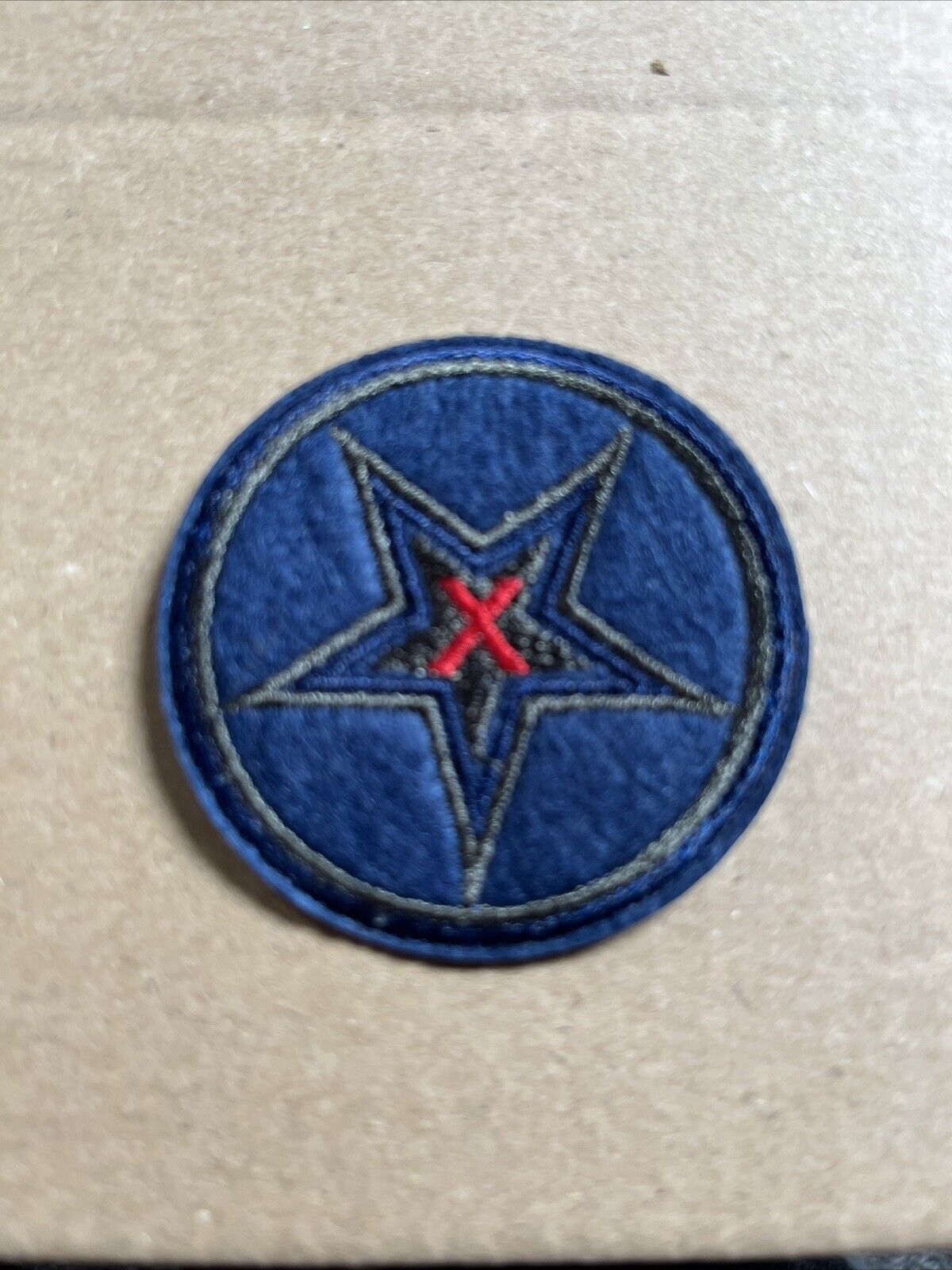 Blue Star Army Patch Military Embroidered Iron On Patch Airsoft - SOScollectible