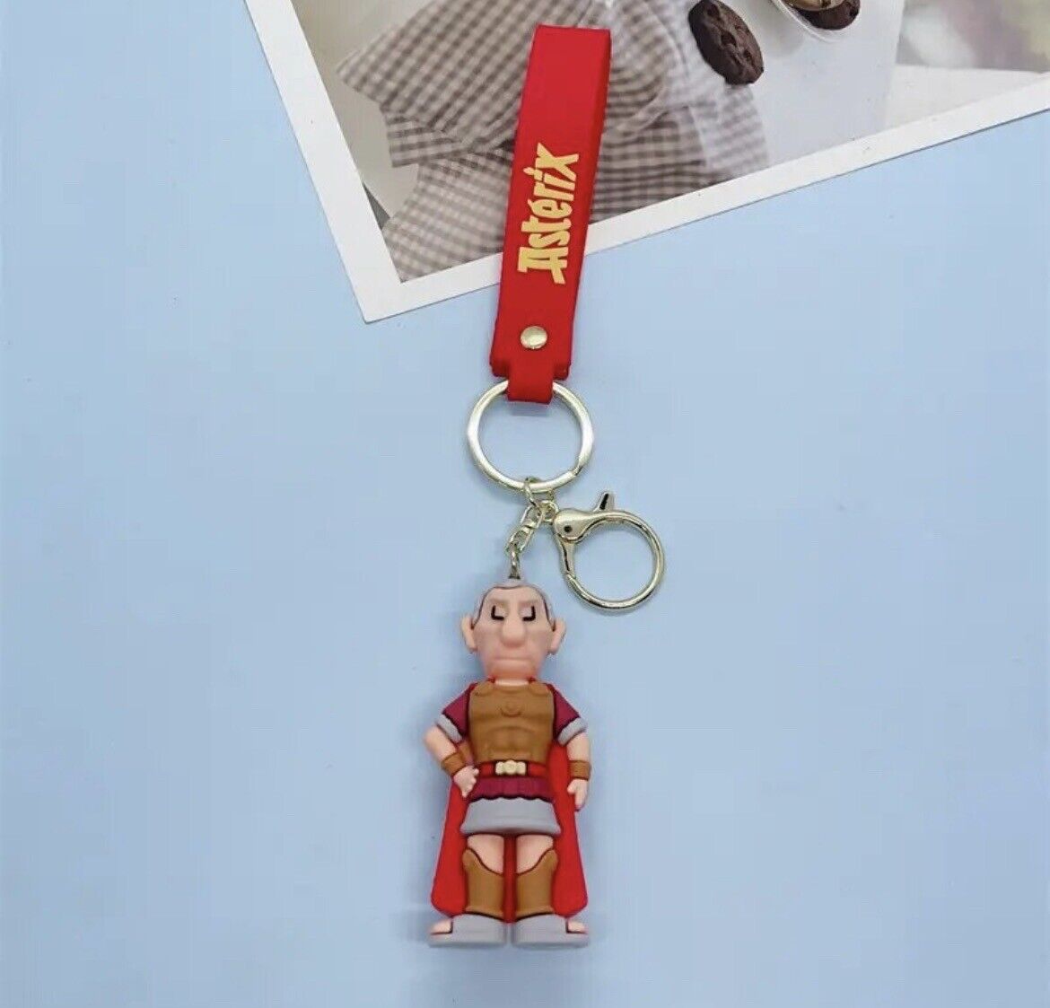 CAESAR Obelix Asterix Keyring Keychain Pendant Bag Gauls 🇬🇧 Key Ring New Rome - SOScollectible