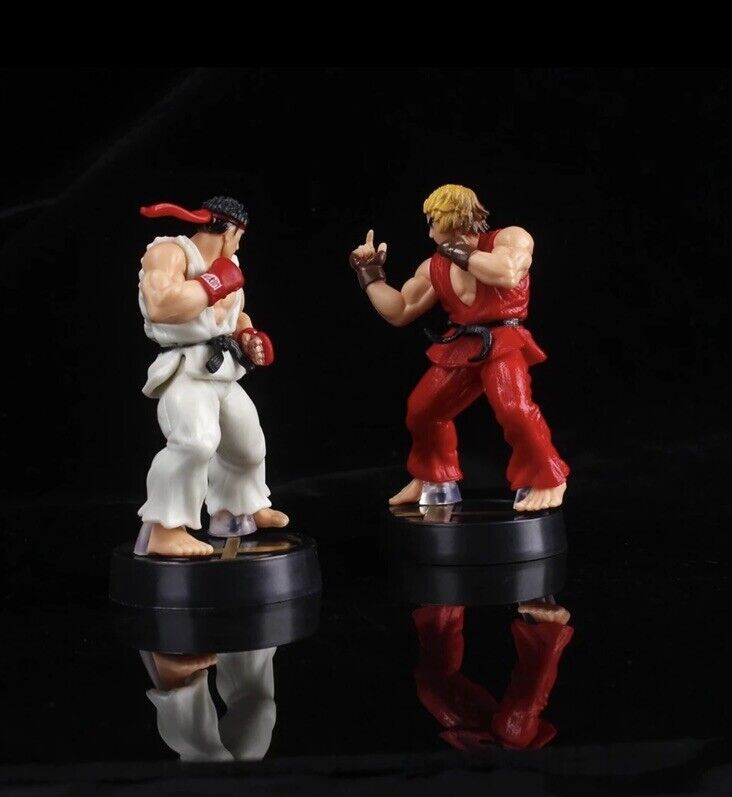 Capcom Street Fighter Ryu And Ken Action Figure Toy Set Gifts 🇬🇧 UK Seller - SOScollectible