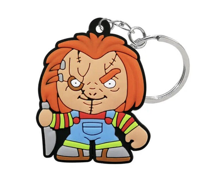 Chucky Childs Play Cartoon Keyring, Key Ring, Key Chain, Keychain Halloween - SOScollectible