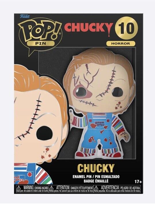 Chucky Horror Funko Pop Pin Badge Brand new Sealed Box Childs Play - SOScollectible