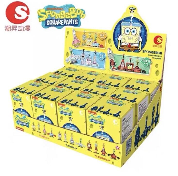 Clear Ghost Mr Crabs - Spongebob Flying Brain Brick Series Confirmed Blind Box - SOScollectible