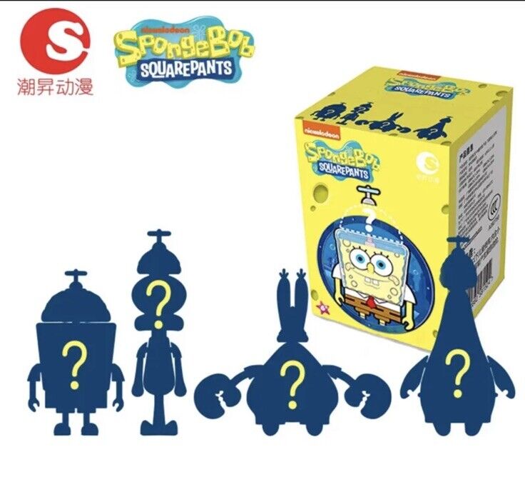 Clear Ghost Mr Crabs - Spongebob Flying Brain Brick Series Confirmed Blind Box - SOScollectible