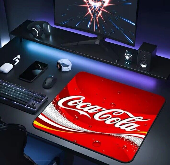 Coca Cola Mouse Mat Pad with 250x250x2 Classic Cult During Collect Gift - SOScollectible