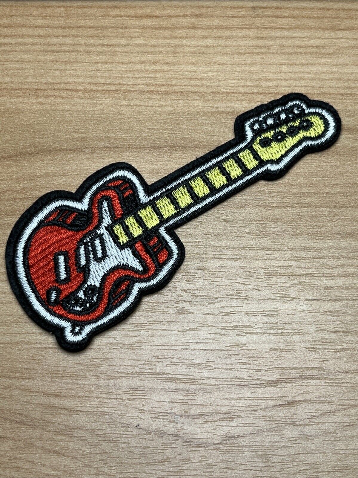 Colourful Guitar Iron - On Patch Guitar Badge Instruments Rock Rolling Patch - SOScollectible