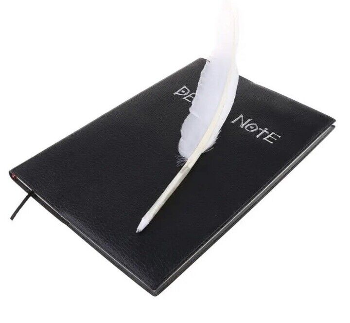 Cosplay Notebook Death Note Feather Pen Book Anime Writing Journal Diary Record - SOScollectible