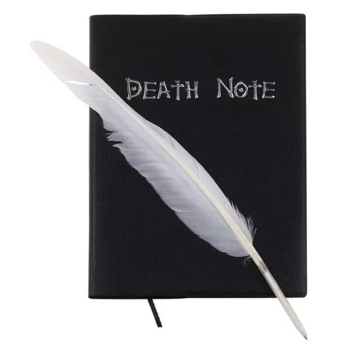 Cosplay Notebook Death Note Feather Pen Book Anime Writing Journal Diary Record - SOScollectible