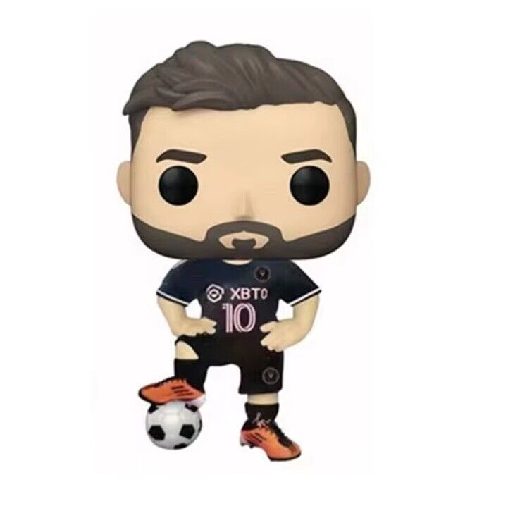 Custom Black Leo Messi Vinyl Boxed Figure With Protector - SOScollectible