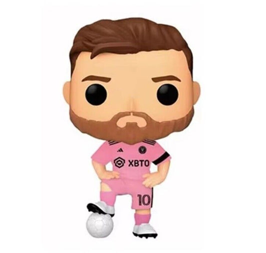 Custom Pink Leo Messi Vinyl Boxed Figure With Protector - SOScollectible