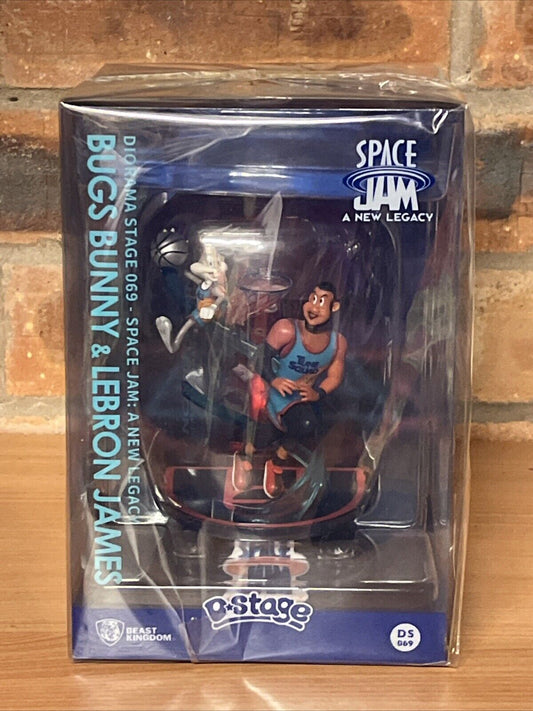 D - STAGE Beast Kingdom SPACE JAM 2 BUG BUNNY + LEBRON BRAND NEW Movie Basketball - SOScollectible