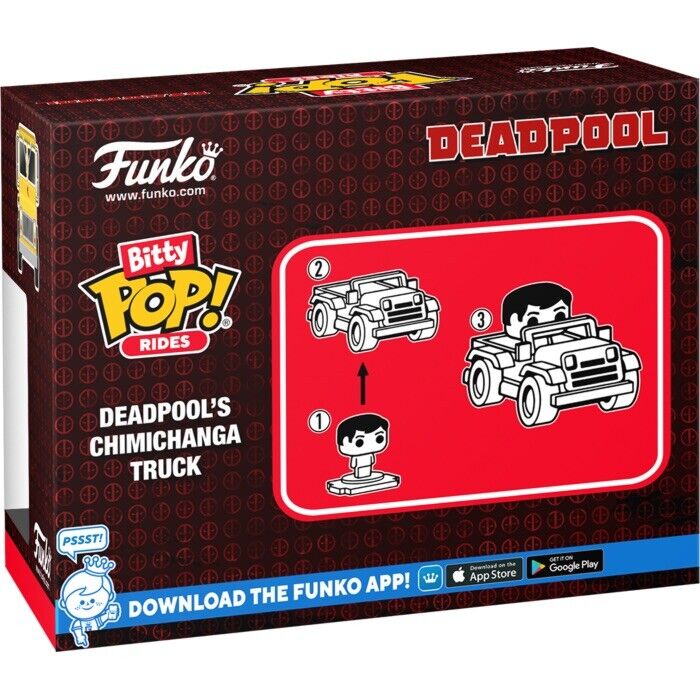 Deadpool and Chimichanga Truck Funko Bitty Pop! Rides In Stock NOW Dogpool - SOScollectible