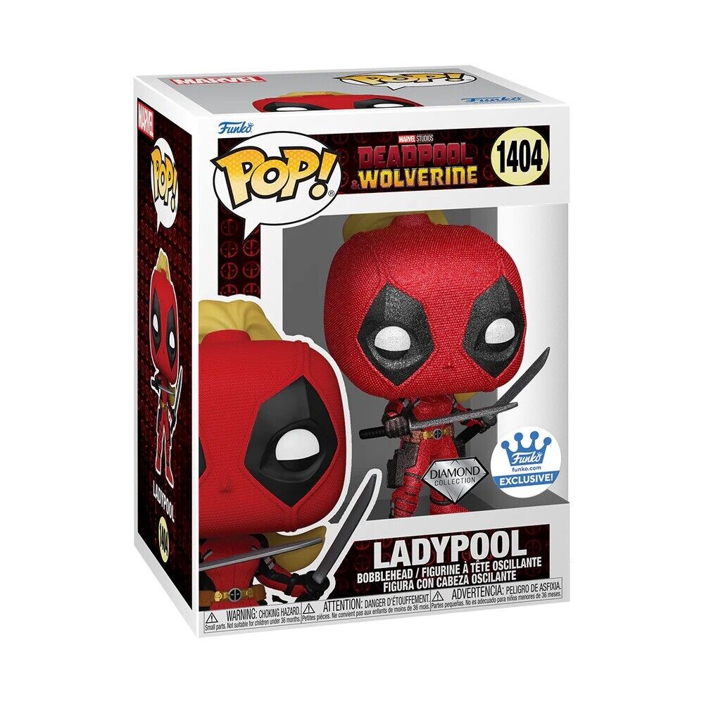 Deadpool and Wolverine DIAMOND Lady Deadpool Funko Pop! #1404 Ltd Ed - SOScollectible