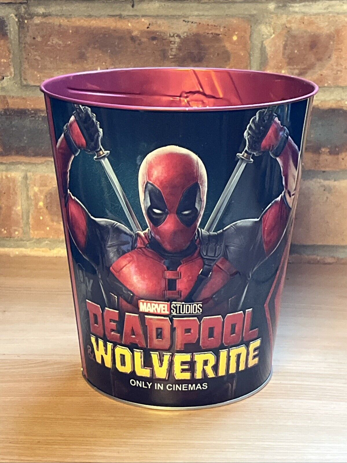 Deadpool And Wolverine Tin Popcorn Bucket LIMITED EDITION New Gift Dogpool - SOScollectible