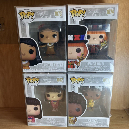 Disney Funko It’s Small World Set Of 4 England Kenya USA Japan Funko Pop Rare - SOScollectible