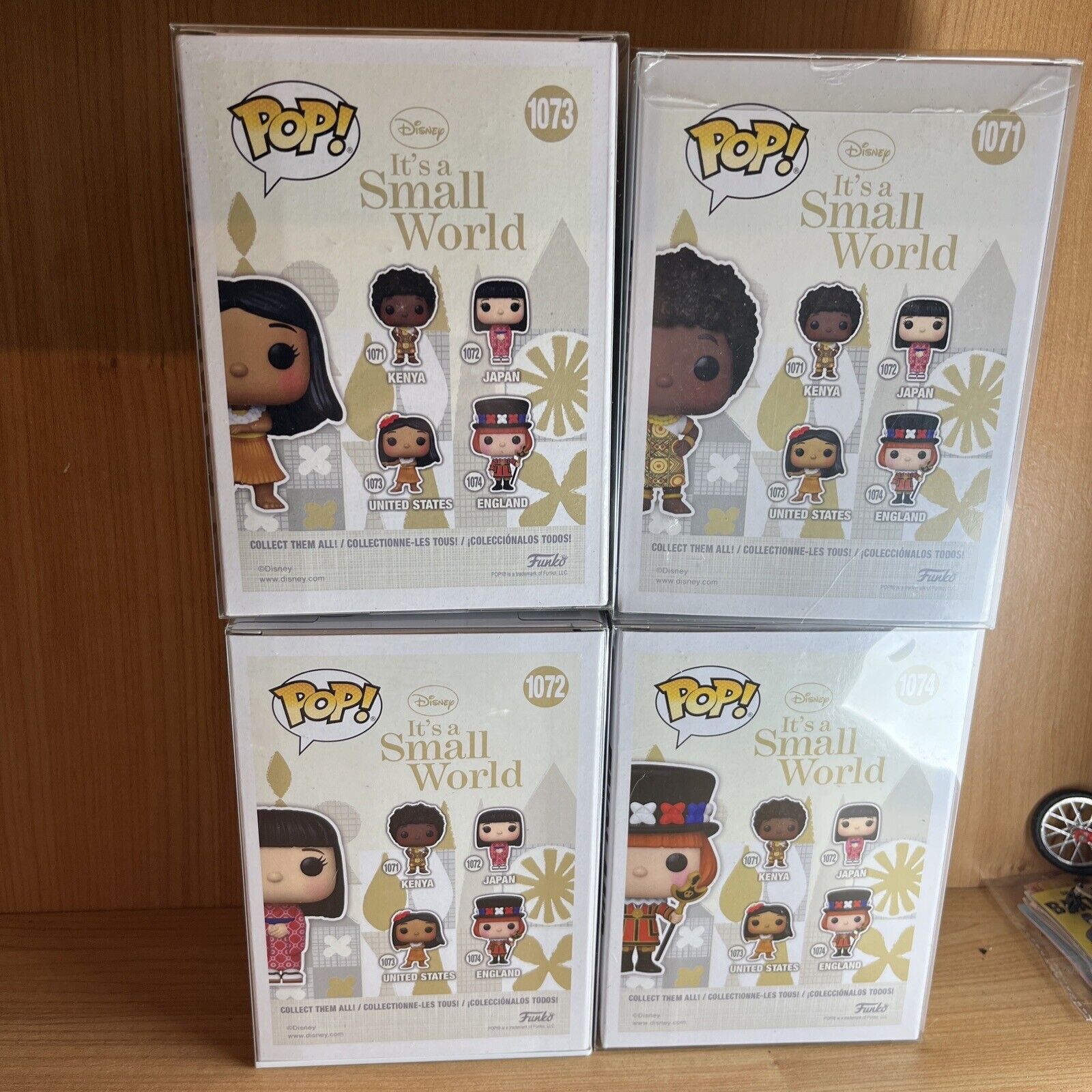 Disney Funko It’s Small World Set Of 4 England Kenya USA Japan Funko Pop Rare - SOScollectible