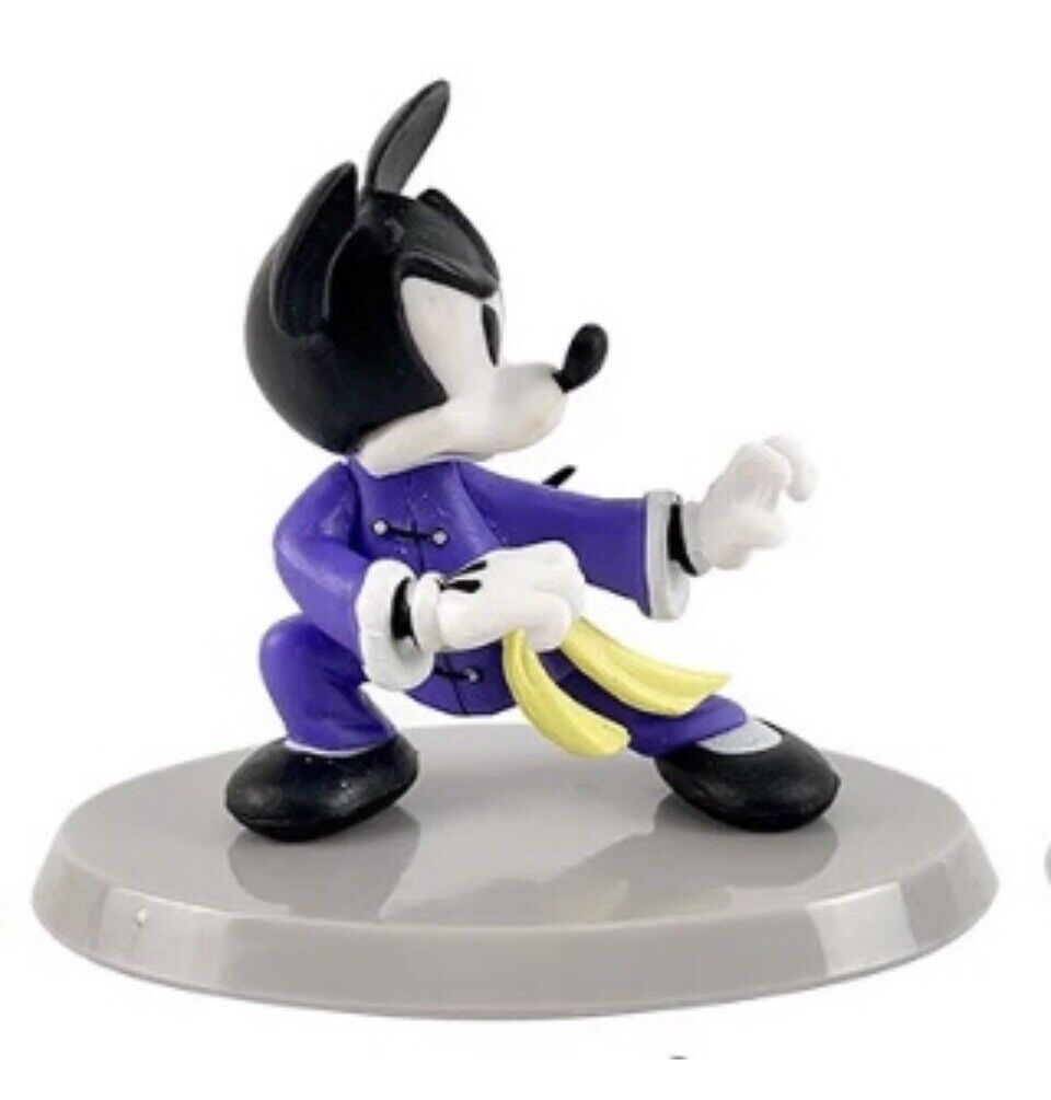 Disney Kung Fu Mickey Mouse Figure Series - Purple Suit Bruce Lee 6cm In Giftbox - SOScollectible