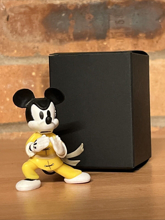 Disney Kung Fu Mickey Mouse Figure Series Yellow Suit Bruce Lee 6cm In Gift Box - SOScollectible