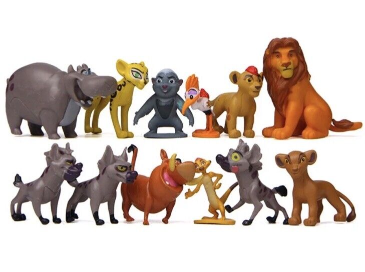 Disney Lion King Figures figurines Mixed lot 12 pieces Vinyl Set Simba Pumba - SOScollectible