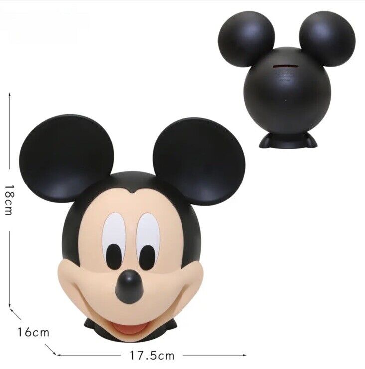 Disney Mickey Mouse Coin Piggy Bank Brand New Large Head Gift Xmas Toy - SOScollectible