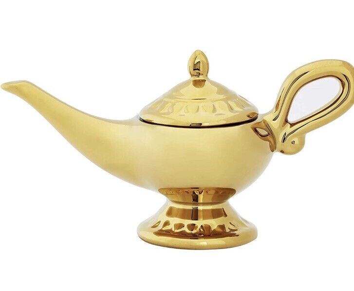 Disney Official Aladdin Gold Ceramic Egg Cup with Lid Great Prop Gift Boxed - SOScollectible