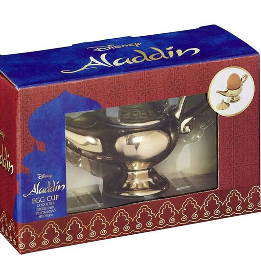 Disney Official Aladdin Gold Ceramic Egg Cup with Lid Great Prop Gift Boxed - SOScollectible